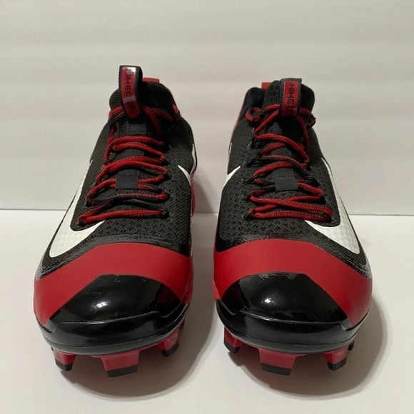 Nike Air NWOB Black & Red Gorpcore Hurache Edition Baseball Cleats Size 14 - Picture 2 of 8
